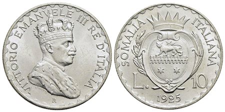 Somalia - 10 Lire - 1925 - AG R Pag. 989; Mont. 478<br>FDC