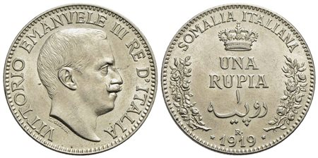 Somalia - Rupia - 1919 - AG R Pag. 963; Mont. 445<br>qFDC