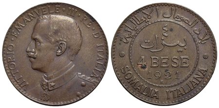 Somalia - 4 Bese - 1921 - CU R Pag. 976; Mont. 461 Segnetto<br>qFDC