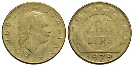 Repubblica Italiana (emissioni in lire) (1946-2001) - 200 Lire - 1979 - BT R Gig. 67a Senza nome del