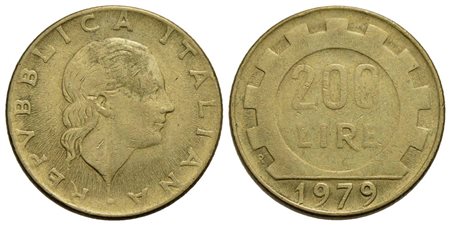 Repubblica Italiana (emissioni in lire) (1946-2001) - 200 Lire - 1979 - BT R Gig. 67a Senza nome del