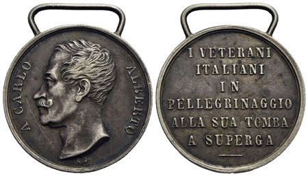 SAVOIA - Carlo Alberto (1831-1849) - Medaglia - 1849 - Per ricordare il pellegrinaggio dei veterani 