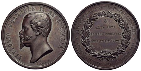 SAVOIA - Vittorio Emanuele II Re d'Italia (1861-1878) - Medaglia - 1862 - Esposizione internazionale