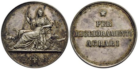 SAVOIA - Vittorio Emanuele III (1900-1943) - Medaglia - Per miglioramenti agrari Opus: Pieroni Ø: 40