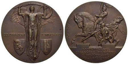 SAVOIA - Vittorio Emanuele III (1900-1943) - Medaglia - 1928 - Celebrazioni torinesi IV centenario n