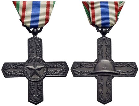 SAVOIA - Vittorio Emanuele III (1900-1943) - Croce - Cavaliere dell'ordine di Vittorio Veneto - AE N