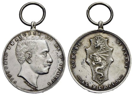 SAVOIA - Vittorio Emanuele III (1900-1943) - Medaglia - Comune di Terni - Testa a d. - R/ Stemma Opu