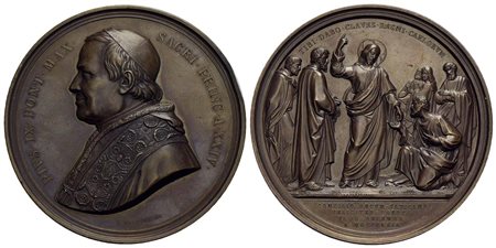 PAPALI - Pio IX (1846-1866) - Medaglia - 1869 A. XXIV - Concilio Ecumenico Vaticano - Busto a s. - R