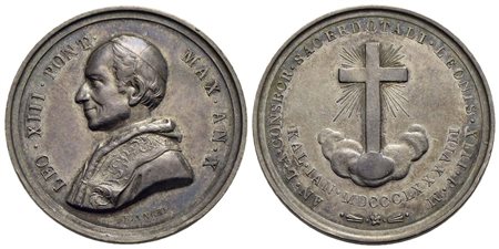 PAPALI - Leone XIII (1878-1903) - Medaglia - 1888 A. X - Consacrazioni Sacerdotali - Busto a s. con 