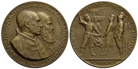 PAPALI - Pio XII (1939-1958) - Medaglia - 1956 - 450 anniversario fondazione delle Guardie Svizzere 