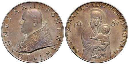 PAPALI - Giovanni XXIII (1958-1963) - Medaglia - 1958 - Salus Popoli Romani - Busto a s. - R/ La Mad