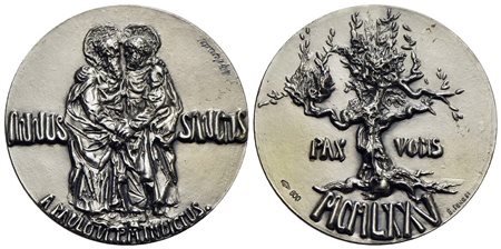 PAPALI - Paolo VI (1963-1978) - Medaglia - 1975 - Anno Santo Opus: Senesi Ø: 44 mm. - AG<br>FDC