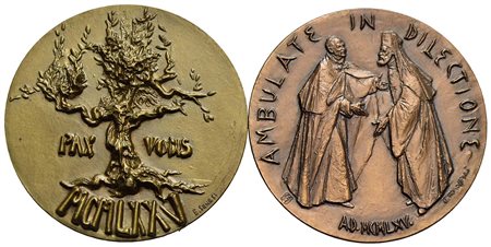 PAPALI - Paolo VI (1963-1978) - Medaglia - 1975 - Anno Santo Opus: Senesi Ø: 44 mm. - AE assieme a 1