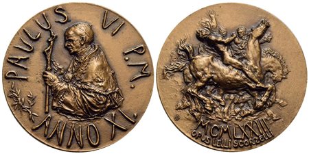 PAPALI - Paolo VI (1963-1978) - Medaglia - A. XI - (AE g. 40,5) Mont. 43<br>FDC