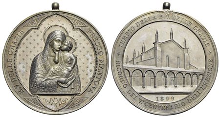 RELIGIOSE - Medaglia - 1899 - A ricordo del quinto centenario della fondazione del Santuario della M