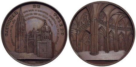 RELIGIOSE - Medaglia - Cattedrale di Toledo Opus: Wiener Ø: 60 mm. - (AE g. 90)<br>qFDC