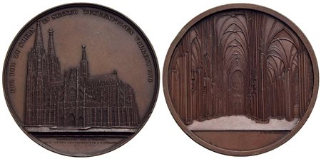 RELIGIOSE - Medaglia - Duomo di Colonia Opus: Wiener Ø: 60 mm. - (AE g. 85,6)<br>qFDC