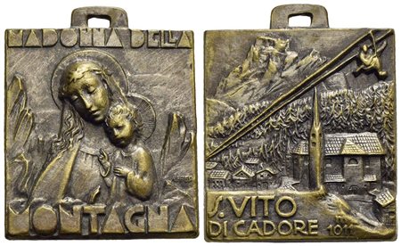 CITTA' - Belluno - Medaglia - San Vito di Cadore - Madonna della Montagna - R/ Sciovia sul paese - A