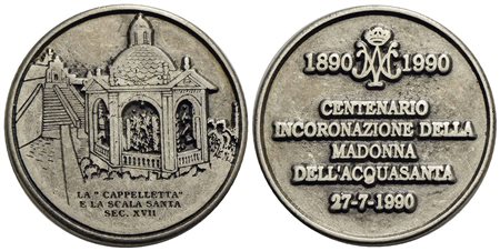 CITTA' - Genova - Medaglia - 1890-1990 - Centenario dell'Incoronazione della Madonna dell'Acquasanta