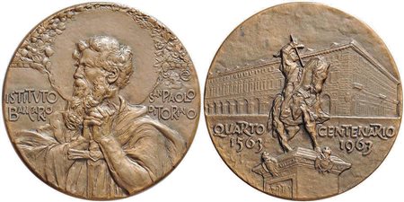 CITTA' - Torino - Medaglia - 1963 - IV centenario Istituto San Paolo - San Paolo - R/ Scritta Opus: 