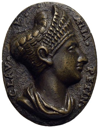 PERSONAGGI - Aelia Petina (Moglie di Claudio I) - Medaglia - (AE g. 41,9) mm. 43 x 57<br>SPL