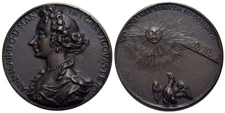 PERSONAGGI - Anna Isabella Gonzaga (1655-1703) - Medaglia - Busto della duchessa a s. - R/ Aquila ch