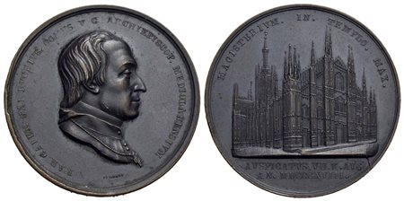 PERSONAGGI - Carlo Gaetano di Gaysruck (cardinale) (1769-1846) - Medaglia - 1818 - Ingresso nell'arc