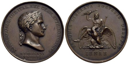 NAPOLEONICHE - Napoleone I, Imperatore (1804-1814) - Medaglia - 1806 - Battaglia di Jena - Testa lau