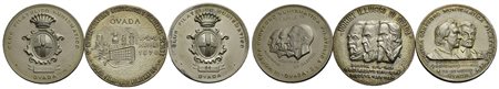 VARIE - Medaglia - OVADA - Club Filatelico Numismatico - Scudo coronato - R/ Uomini illustri Ø: 37 m