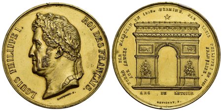 FRANCIA - Luigi Filippo I (1830-1848) - Medaglia - 1806-1836 - Arco di trionfo - Busto a s. - R/ Arc