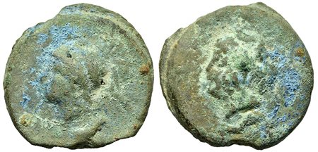 Anonymous., Rome, Cast Semis, ca. 280 BC. AE (g 162,21; mm 55,5; h 6). Helmeted head of young and beardless Mars l.; horizontal S (mark of value) below; Rv. Head of Venus l.; horizontal S (mark of value) below. Vecchi ICC, 26; Cra