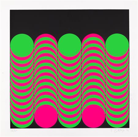 FRANCO COSTALONGA (1933-2019) - Optical-serigrafia, 1994