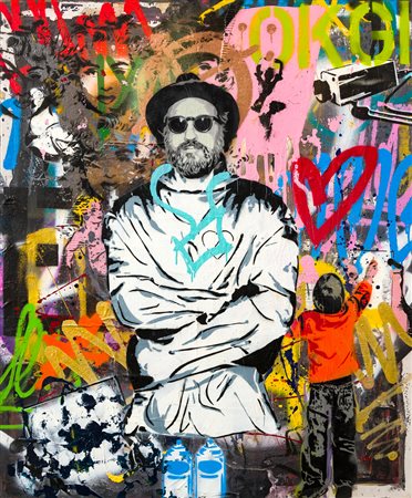 MART SIGNED - Mr. Brainwash disease, 2020