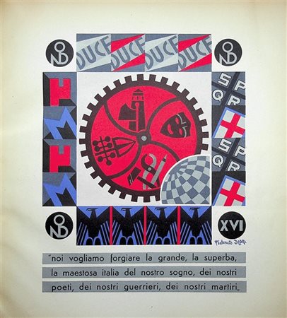 DEPERO, Fortunato (1892-1960) - 96 tavole a colori per i dopolavoro aziendali i