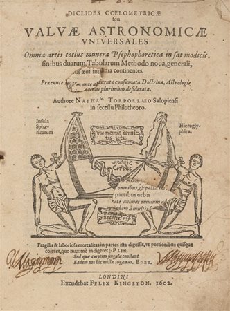 TORPORLEY, Nathaniel (1564-1632) - Diclides coelometricae seu valvae astronomic