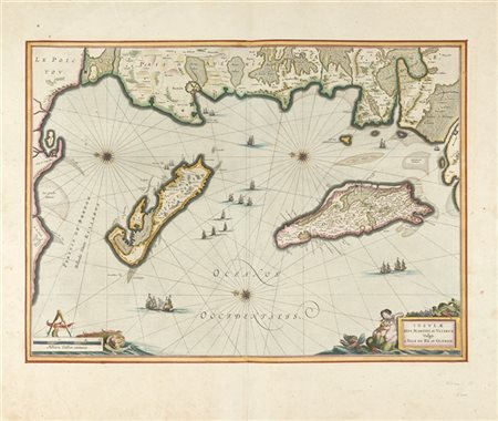 BLAEU, Willem (1571-1638) e BLAEU, Joan (1596-1673) - Una serie di sei mappe in