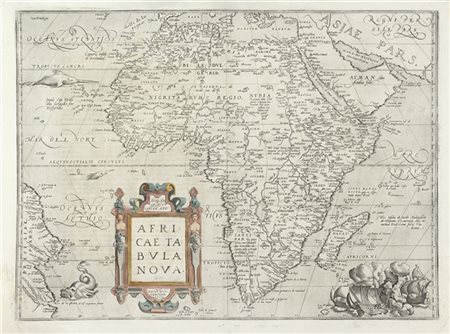 ORTELIUS, Abraham (1527-1598) - Africae Tabula Nova. Anversa: 1570.

(415 x 545