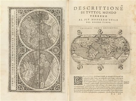 TOLOMEO, Claudio (c.100-c.170) - Geografia cioè descrittione universale della t