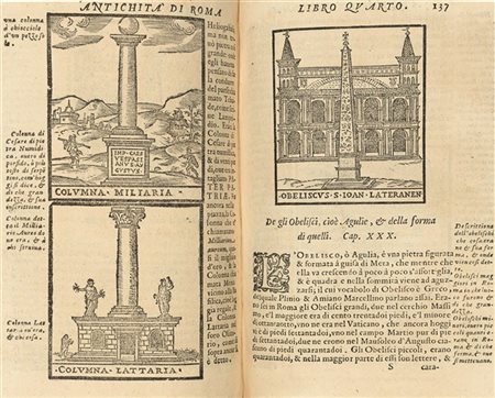 FULVIO, Andrea Fulvio (1470-1527) - L'antichità di Roma. Roma: G. Franzini, 158