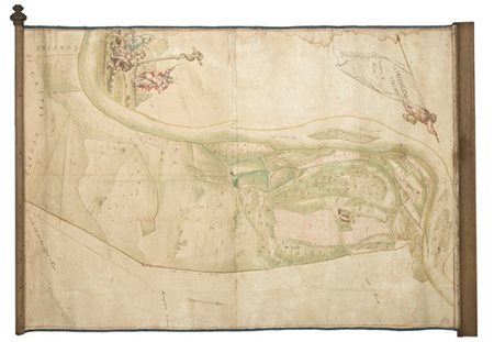 [MAPPA CATASTALE] - La Maddalena Visconti di Soma [1710].

Antica mappa del ter