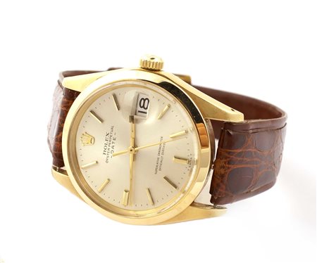 OROLOGIO ROLEX OYSTER PERPETUAL DATE Cassa tonda in oro giallo 18kt,...