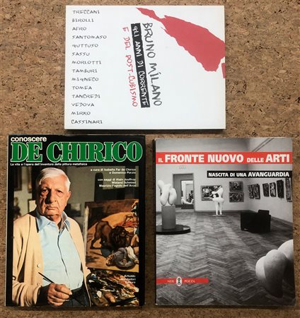 ARTE ITALIANA (FRONTE NUOVO, DE CHIRICO, CORRENTE) - Lotto unico di 3 cataloghi