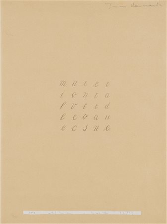 ALIGHIERO BOETTI 
Millenovecentosettantadue, 1972