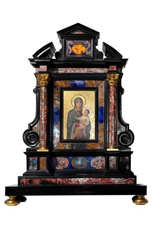 Altarolo in pietre dure, Opificio di Roma, secolo XVIII