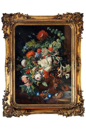 Da Jan Van Huysum, secolo XIX - Vaso di fiori