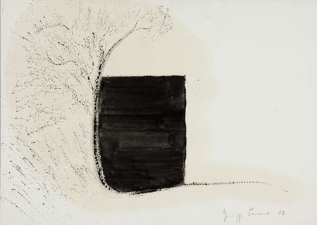 Giuseppe Penone Senza titolo, 1987 china su carta, cm. 50x70 Firma in basso a...