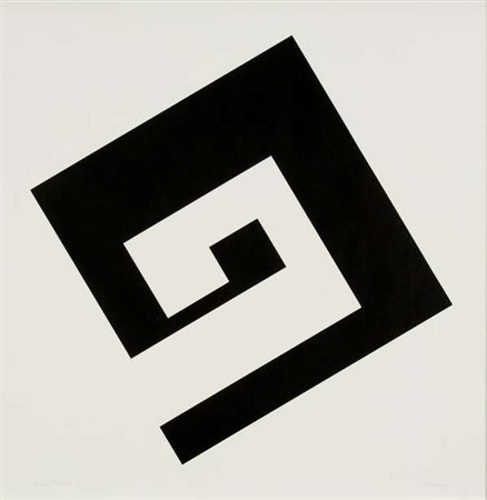 Bruno Munari Positivo-negativo serigrafia,es. prova di stampa, cm. 49x49...