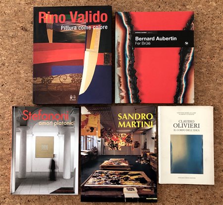 ARTE ITALIANA DEL DOPOGUERRA (OLIVIERI, STEFANONI, AUBERTIN, VALIDO, MARTINI) - Lotto unico di 5 cataloghi: