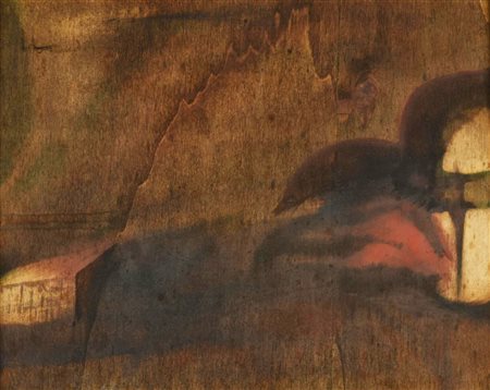 Piero di Malta PER UN NUOVO INIZIO tecnica mista su tavola, cm 27,5x33,5 sul...