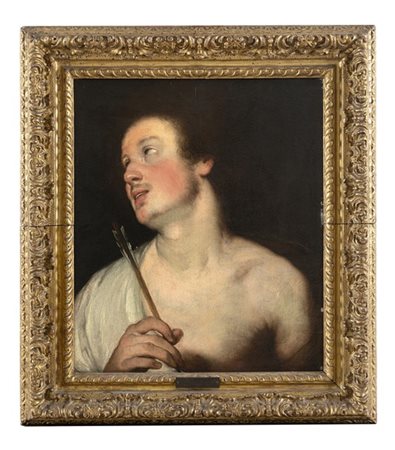 Bernardo Strozzi San Sebastiano
Olio su tela, cm 56x48
Etichetta al verso "M. R.